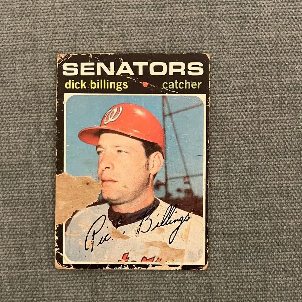 1971 Topps Washington Senators Baseball Card Trading Card